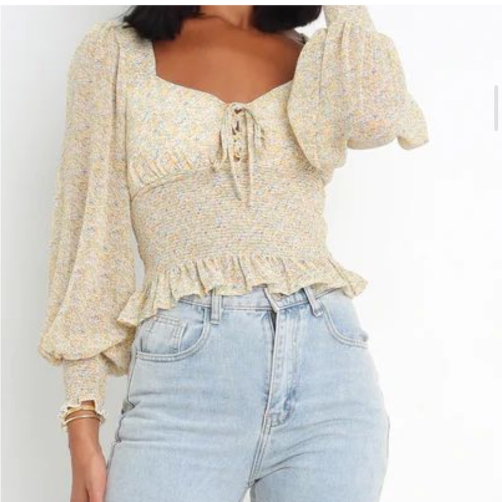 Petal and pup Missy top - yellow floral